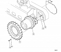 РЕДУКТОР ХОДА (БОРТОВОЙ) С МОТОРОМ F120082 F434151 PG200365 PG200361 F434223