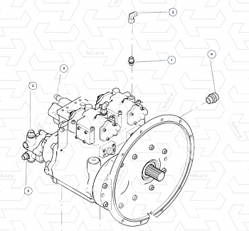 НАСОС ГИДРАВЛИЧЕСКИЙ ГИДРОНАСОС 803070000