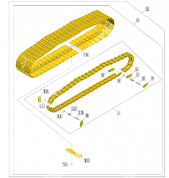 ГУСЕНИЦА В СБОРЕ AT559085 АТ559085 AT559081 АТ559081 T500222 Т500222